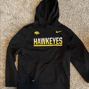 Nike Black and Yellow Hawkeyes Hoodie